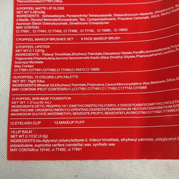 Popfeel All In One Makeup Kit. KIT014C. Silver Glitter Case Included. NWT - Picture 12 of 14